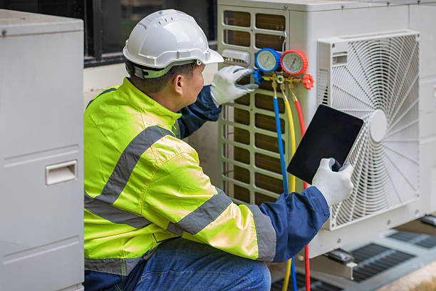 Professional Hvac technician working in Barker, TX
